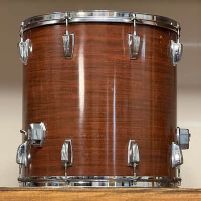 1970's Ludwig Mahogany Cortex Pro Beat 3-Ply Drum Kit 14x24 16x18 16x16 10x14 9x13 Maple image 4