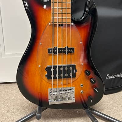Sadowsky MetroExpress 21 Fret Vintage M/J Bass 5 String Maple Fretboard - Tobacco Sunburst image 2