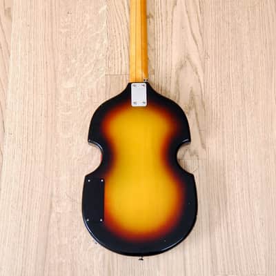 1965 Vox Model V-232 Solid Body Electric Violin Bass Guitar 100% Stock w/ohc image 3