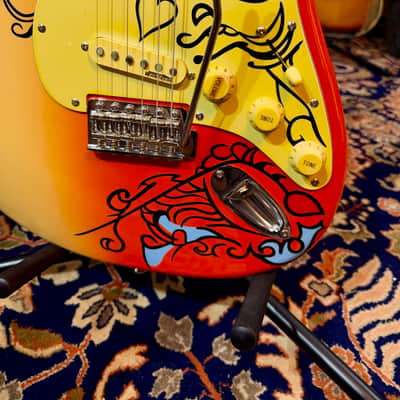 Vintage Guitars LV6 Pro Shop UNIQUE  “Summer of Love” Lefty/ Right Guitar  Made in UK 2026 image 10