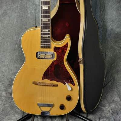 SUPER FLAMEY EXC+ 1962 Harmony H48 Stratotone Mercury w/OHSC! image 3