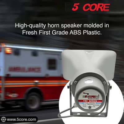 5 CORE 10 x 6 Inch PA Speaker System Outdoor Loudspeaker System 20W Power Horns Waterproof Weatherproof 8 Ohm PA Speaker for Ice Cream Truck Car-1 PC image 14