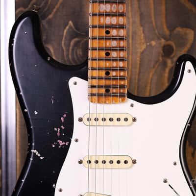 Fender Custom Shop Limited Edition Mischief Maker - Heavy Relic - Aged Black Over Pink Paisley image 3