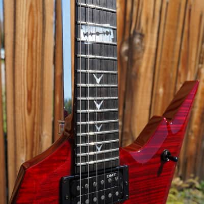 Dean USA DIME Razorback Transparent Cherry 6-String Electric Guitar w/ Hardshell Case image 9
