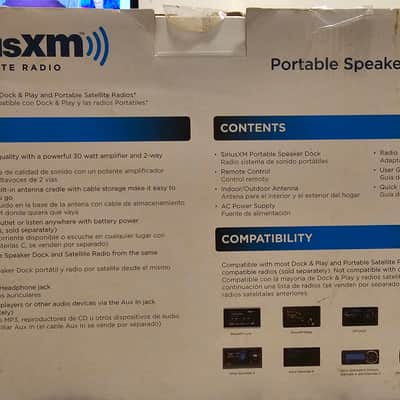 SiriusXM SXABB2 Portable Speaker Dock BB2 in Original Packaging image 5