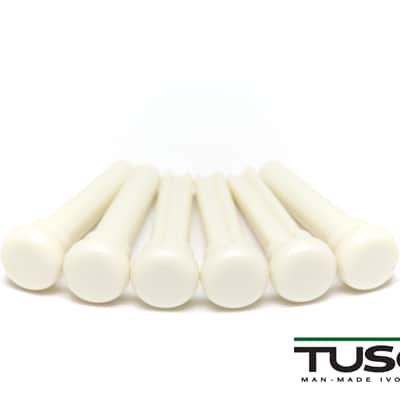 Graph Tech Tusq Presentation Style Bridge Pins, White