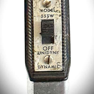 Vintage 1960's Shure 55SW Dynamic Microphone, w/cable & stand, working, Hear it~ image 5