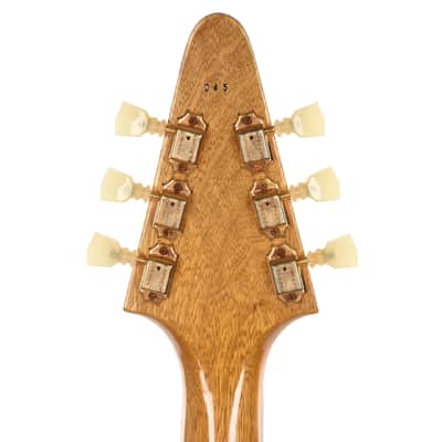 Banker Custom 58 Spec V Korina Natural Lightly Aged w/OX4 Gold Beano PAF Pickups & Brazilian Rosewood Fingerboard image 7