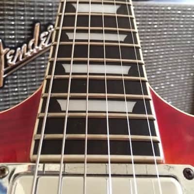 Samick Artist Series Double Cutaway  Cherry Flame image 7
