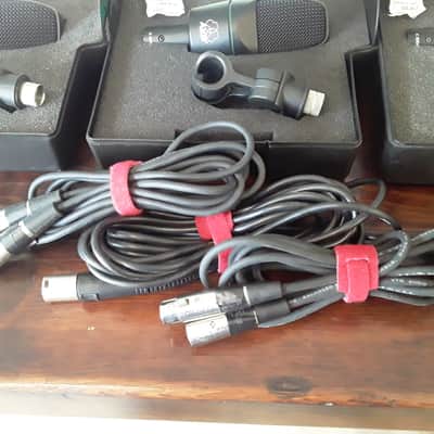*Vintage* AKG Dual Diaphragm Capsule Condenser Mic's Lot from 1990's Era with Stand Clips, Storage Cases & Cables Included image 7