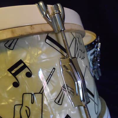 Ludwig and Ludwig Top Hat and Cane, Swing Sensation,  1940s Original Drum Set image 8