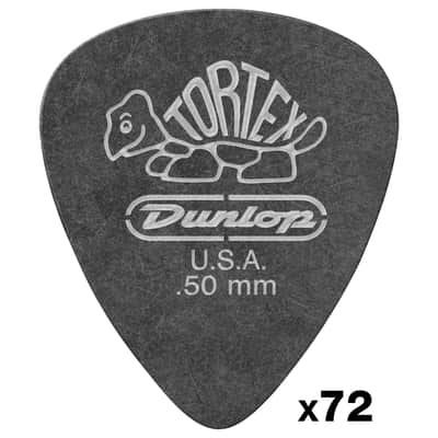 488R50 Tortex Pitch Black 0,50 mm Sachet de 72 Dunlop image 1