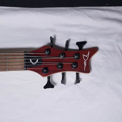 DEAN Edge 1 6-string BASS guitar NEW Vintage Mahogany w/ Light CASE B-stock NO stamp image 6