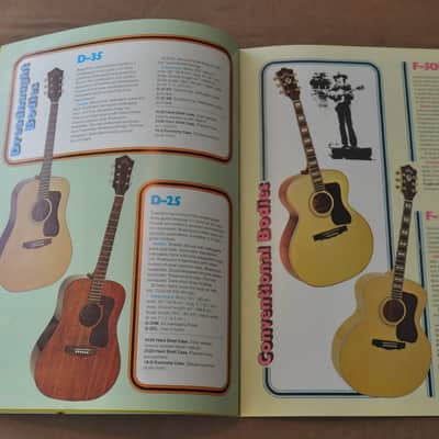 Guild flat-top and classic guitars vintage catalog booklet brochure. 1976? image 5