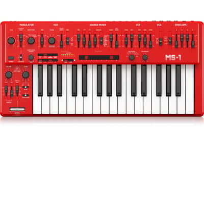 Behringer MS-1-RD , MK1 ,MS 101 , MS1 32-Key keyboard Analog Mono Synth w/Arpeggiator Red  //ARMENS// image 4