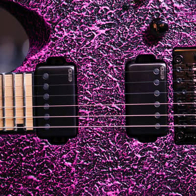 ESP M-II ctm neck thru castmetal pink hiendguitar special run image 3
