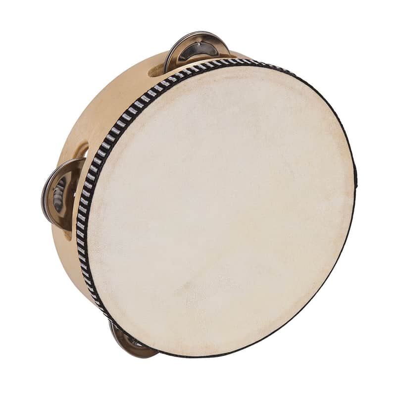 PP World PP World Wooden Tambourine ~ 15cm Natural