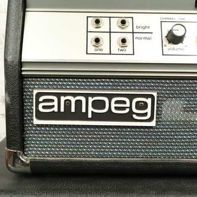 1973 Ampeg B25B Electric Bass Guitar Tube Amplifier Stack 2x15" Speaker Cab image 3