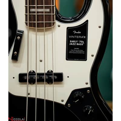 FENDER Vintera III Early '70s Jazz Bass Rosewood Fingerboard, Black image 3