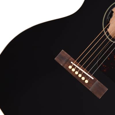 Epiphone Blues King Studio Acoustic Electric Guitar - Ebony image 6