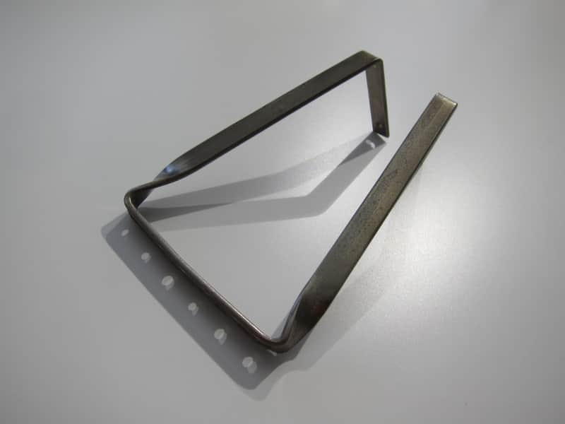 Harmony & Silvertone Flat Top Acoustic Guitar Tailpiece Authentic Vintage Part Circa-1950s-1960s-Nickel Silver image 1