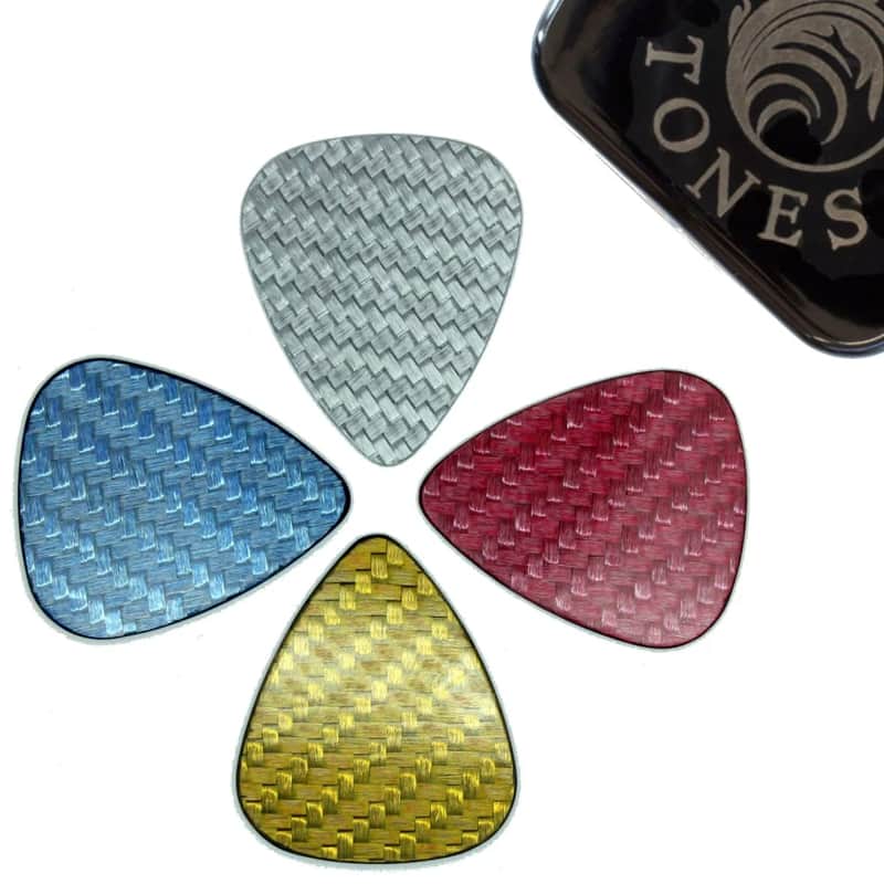 2024 Timber Tones Carbon Fibre 351 Guitar Picks – 4 Assorted T…