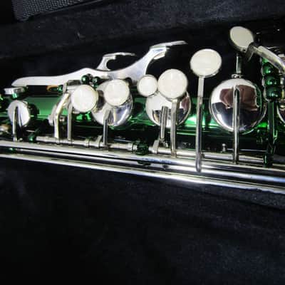 Glory Green/Silver keys E Flat Alto Saxophone image 3