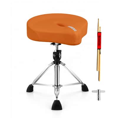 5 Core Drum Throne w 4.5" Padded Stool Adjustable Drummer Chair image 2