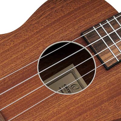 Ortega Guitars, 4-String Timber Series Concert Acoustic-Electric Ukulele w/Bag, Right (RFU11SE) image 10