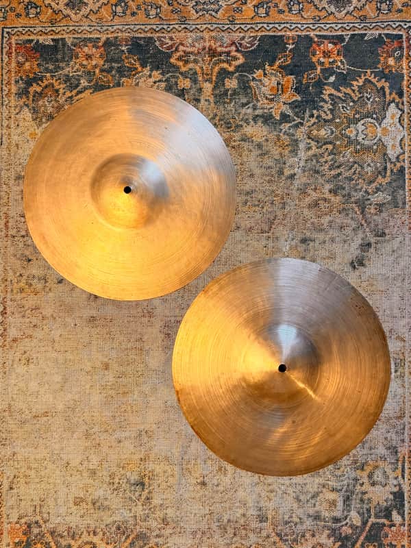 RARE Vintage Zildjian ISTANBUL K PAPER THIN HIHATS 12” at Only 393 Over 406 g! ULTRA LIGHT WHISPY! image 1
