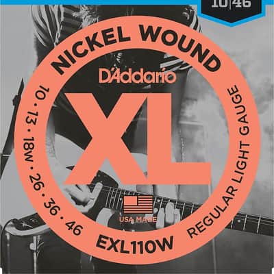 D'Addario Electric Guitar Strings EXL110W Regular Light Wound 3rd image 1