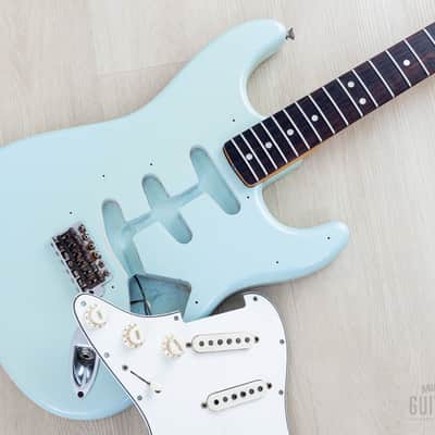 1966 Fender Stratocaster Vintage Electric Guitar Sonic Blue w/ Case image 23