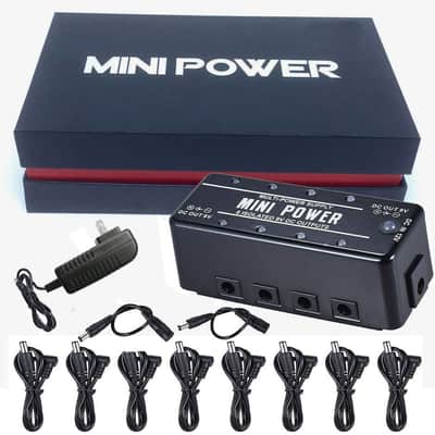 Rowin Mini Power Supply 8 Isolated 9V DC Outputs Complete with Cables NEW! image 1