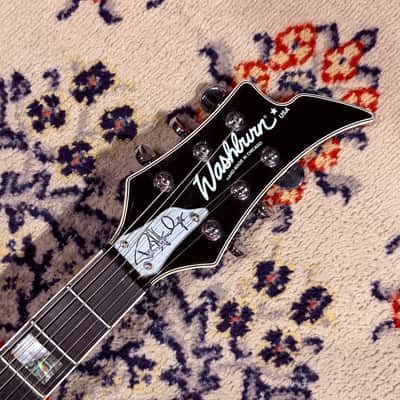 2000 Washburn PS-2000 Rose Paul Stanley Signature USA Custom Shop Limited Edition (46 of 50) w/ Case And COA image 5