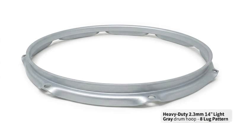 Dolby 14” Gray Hoop 8 Lug 2.3 mm Heavy Duty Triple Flange image 1