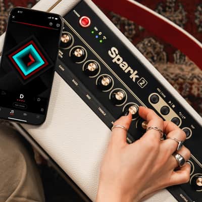 Positive Grid Spark2 PRL 2x4" 50W Bluetooth Enabled Smart Practice Bass, Electric and Acoustic Guitar Combo Amplifier 120 dB - PEARL Spark 2 image 4