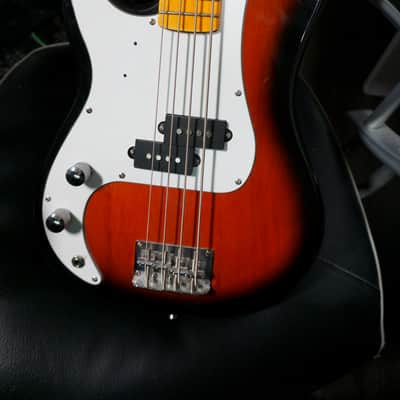 SX Precision P-Bass - Left-Handed - Lefty - Short Scale 2010 Sunburst image 4