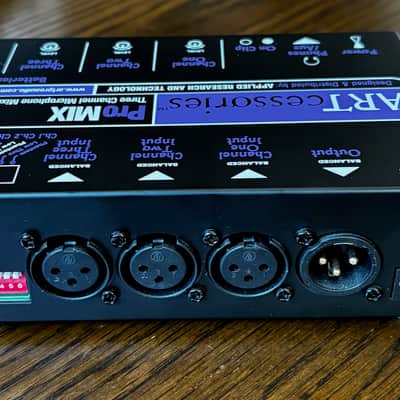 ART ProMix 3-Channel Microphone Mixer 2010 - Present - Black image 4