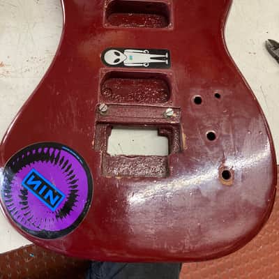 Kramer 300 HST parts project 1970,/80,s Refinish dark red image 8