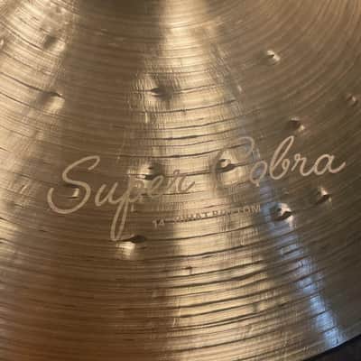 WILD BULL Limited Edition Super Cobra Hand Forged & Hammered 14" hi hat Set image 5