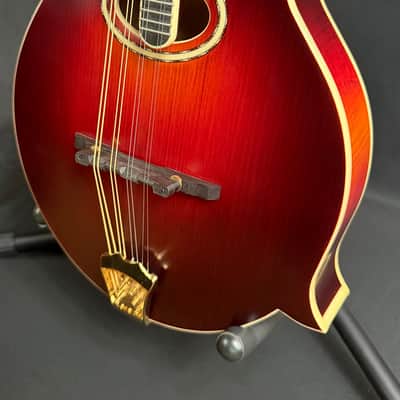 Gold Tone GM-80 Oval-Hole F-Style Mandolin Cherry Burst Satin w/ Pickup image 4