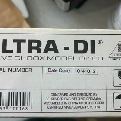 Behringer Ultra-DI DI100 Active Direct Box 2004 - Present - Standard image 3