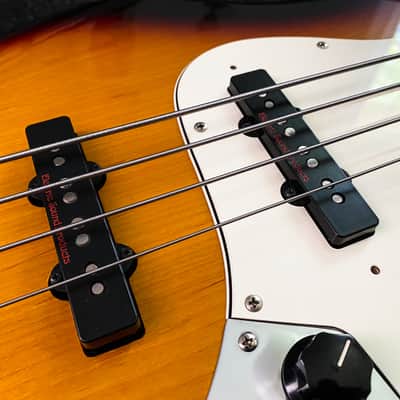 ESP Amaze-ALR 3-Tone Sunburst Jazz Bass - Sado Custom Shop - EXCELLENT condition + ESP gig bag image 6