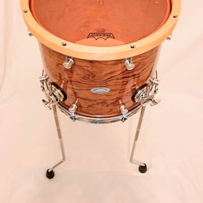 MARTIAL PERCUSSION BUBINGA/MAPLE/BUBINGA 7 PC. DRUM KIT SHELL PACK - FREE SHIP TO C-USA! image 7