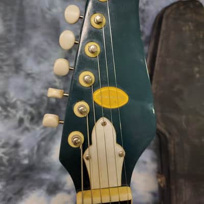 Vintage RARE 1966 Lafayette Capri Electric Guitar Pro Setup Original Hard Shell Case image 7