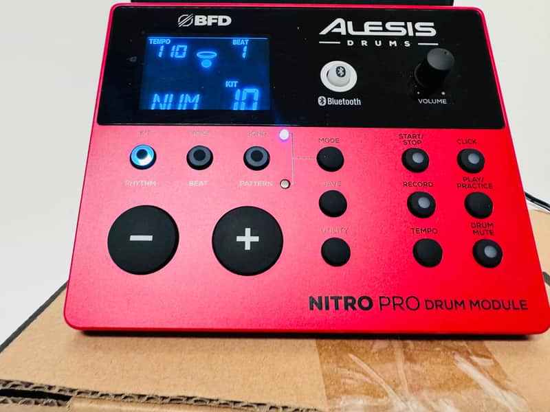 Used Alesis Nitro PRO Drum Module BFD Brain with Cables image 1