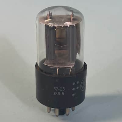 1957 General Electric 6SN7GTB Vintage GE Side Getter Preamp Tube! T191 image 4