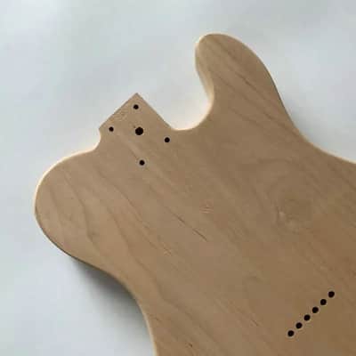 Lefty Tele Style Guitar Basswood Body, String Through image 6