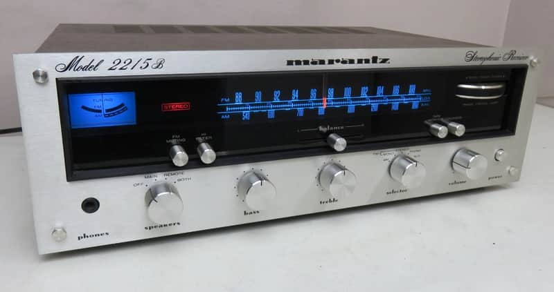 MARANTZ 2215B STEREO RECEIVER FULLY RECAPPED PRO SERVICED + LED's image 1