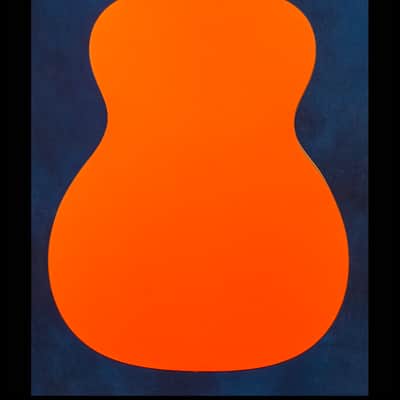 Martin 000X Hippie (#24/200) Don Oriolo 2007 - Pale Orange with full color top design image 6